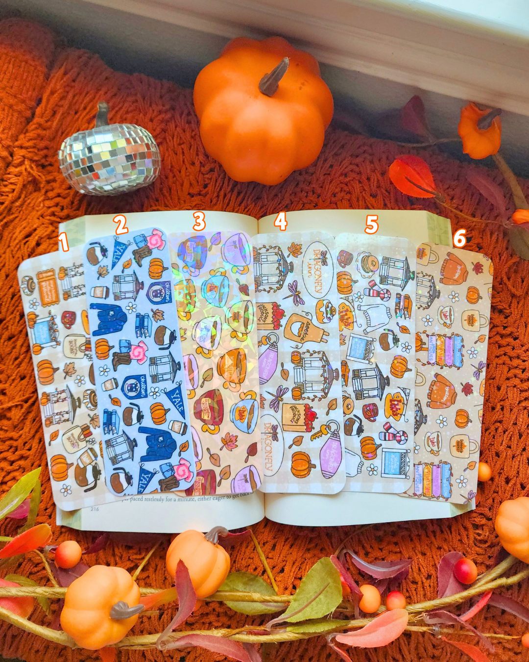 Gilmore Girls Paper Bookmark| Gilmore Girls|Pumpkin| Cinnamon Roll|Bookish| Bookmark| Cute Bookmark| Book Lover Bookmark| Gifts for Book Lover| Books|Book Accessories|Bookish|