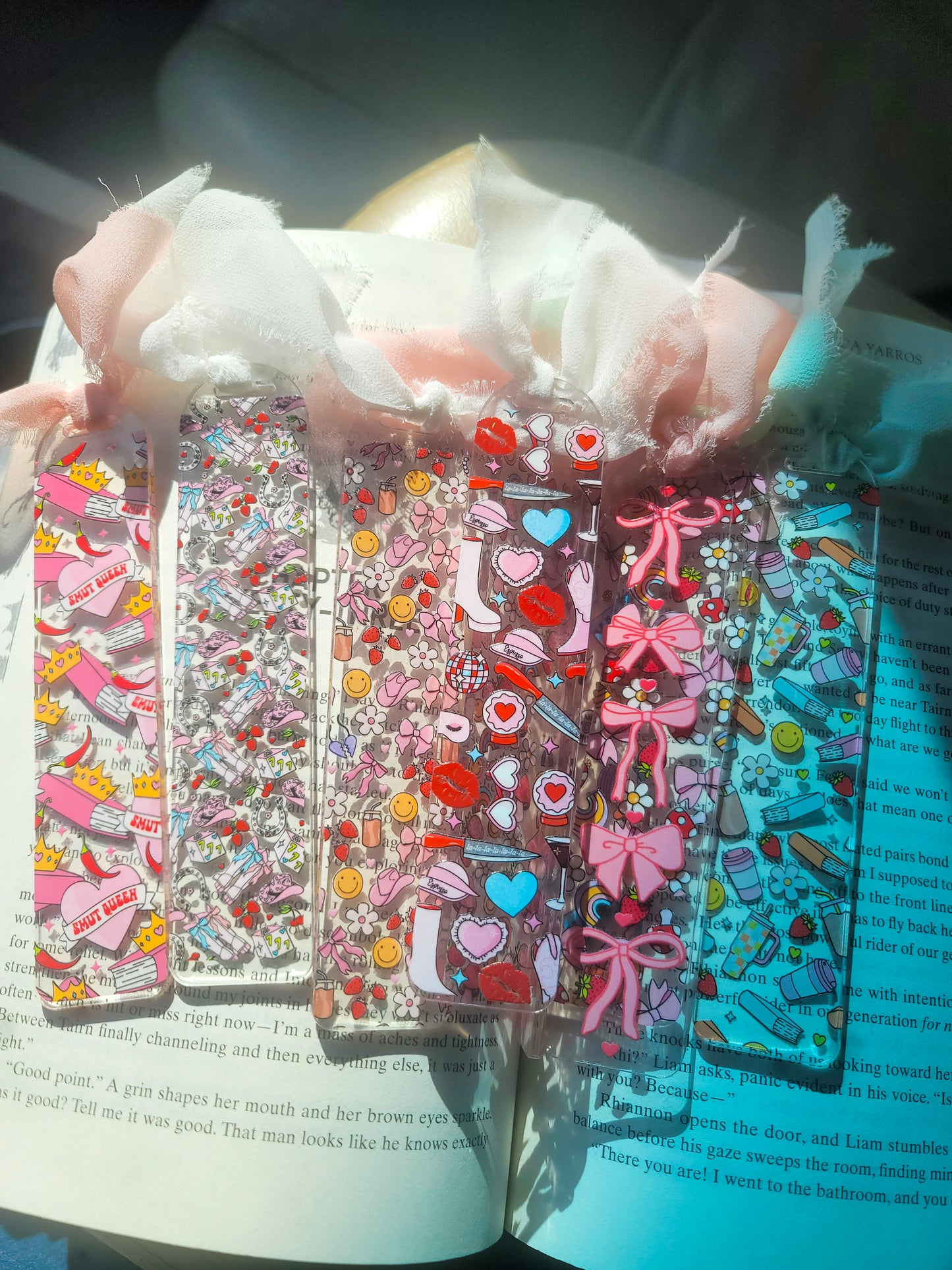 Smut Queen Bookmark| Banned Books Lover| Spicy Books Lover|Cute Spring Book Lover Bookish Coquette |Acrylic Bookmark