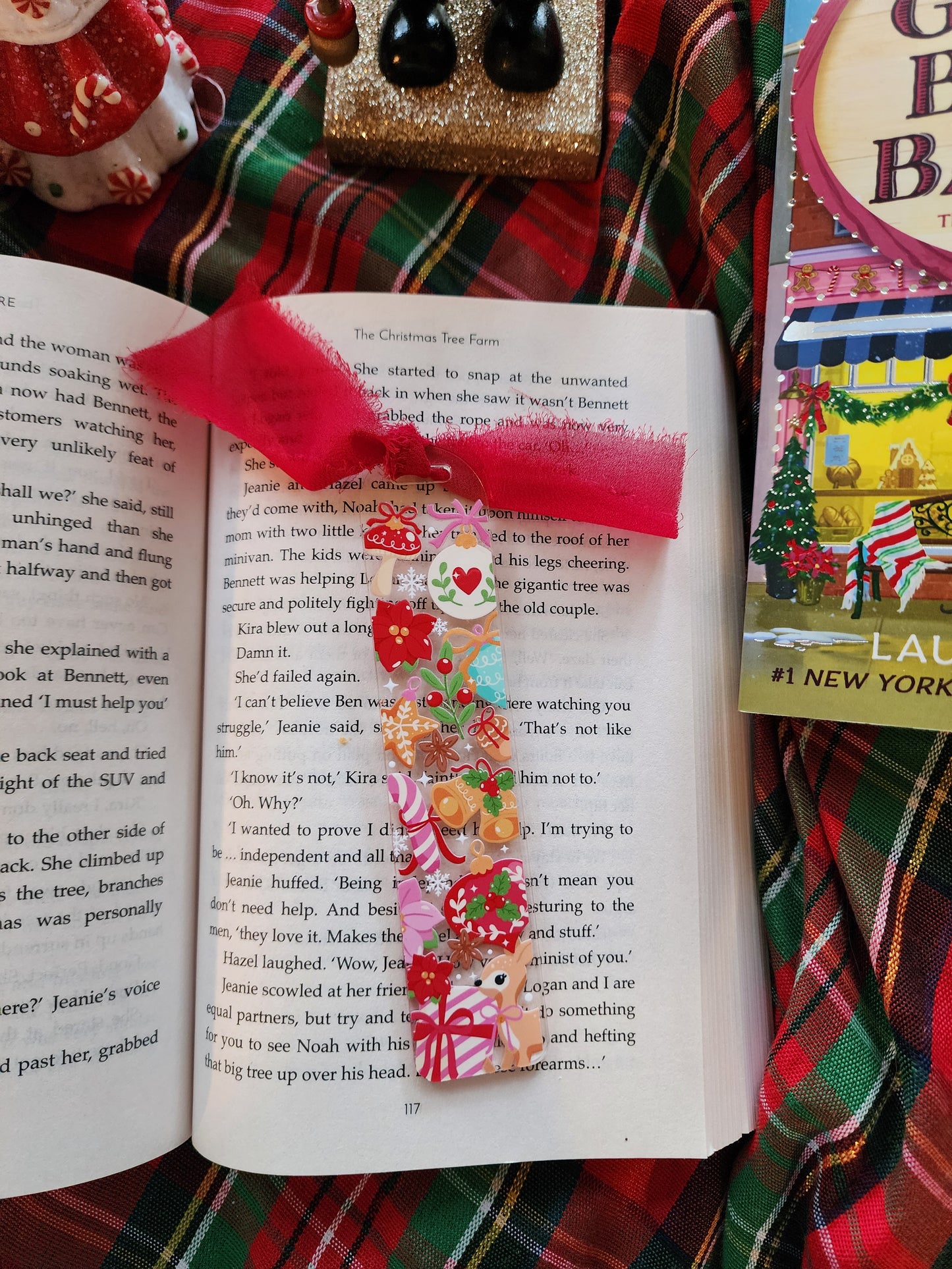 Christmas Deer Acrylic Bookmark| Holiday|Christmas|Bookish| Bookmark| Cute Bookmark| Book Lover Bookmark| Gifts for Book Lover| Books|Book Accessories|Bookish|