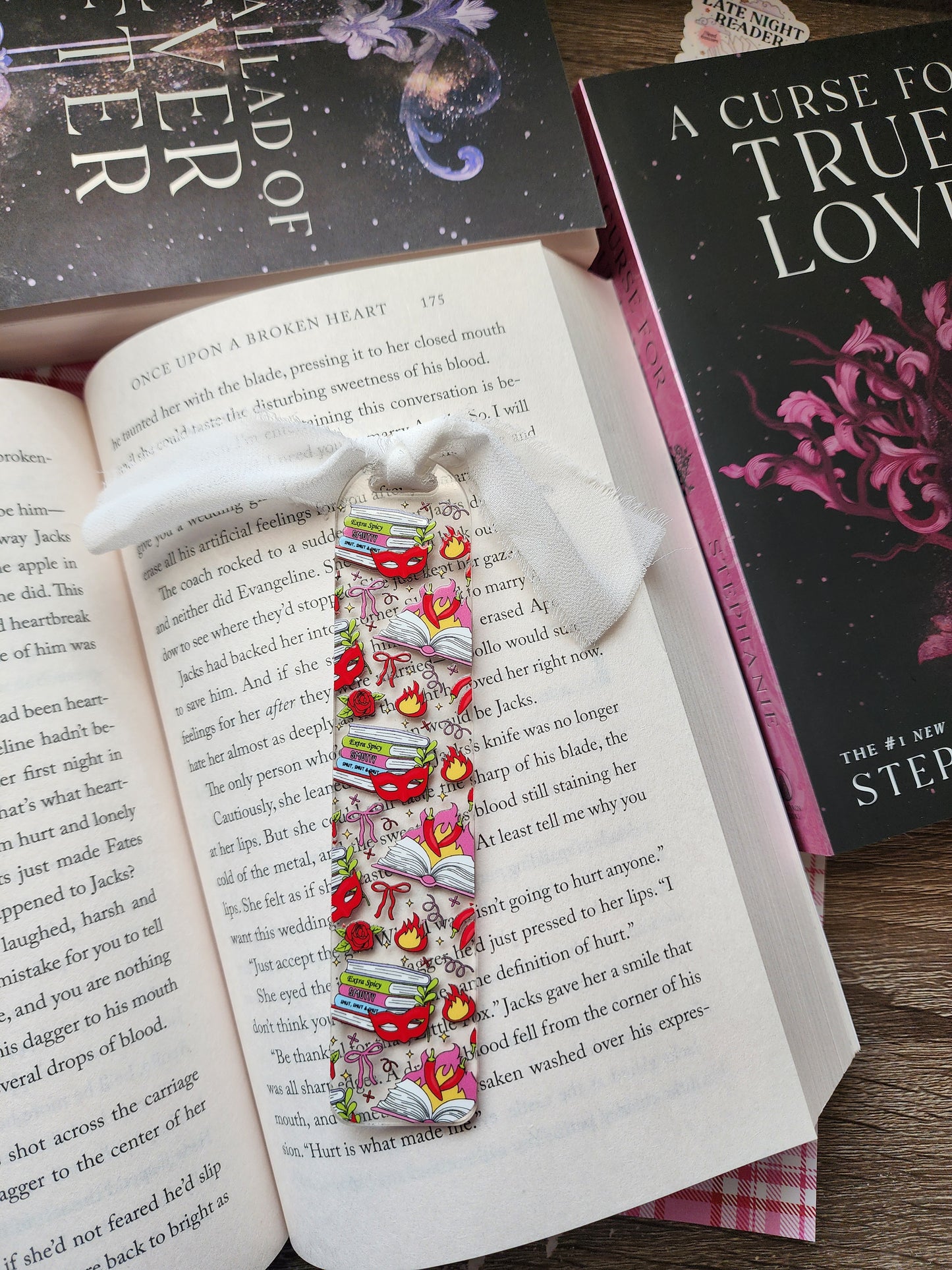 Extra Spicy Books Acrylic Bookmark|Bookish| Bookmark| Cute Bookmark| Book Lover Bookmark| Gifts for Book Lover| Books|Book Accessories|Bookish|