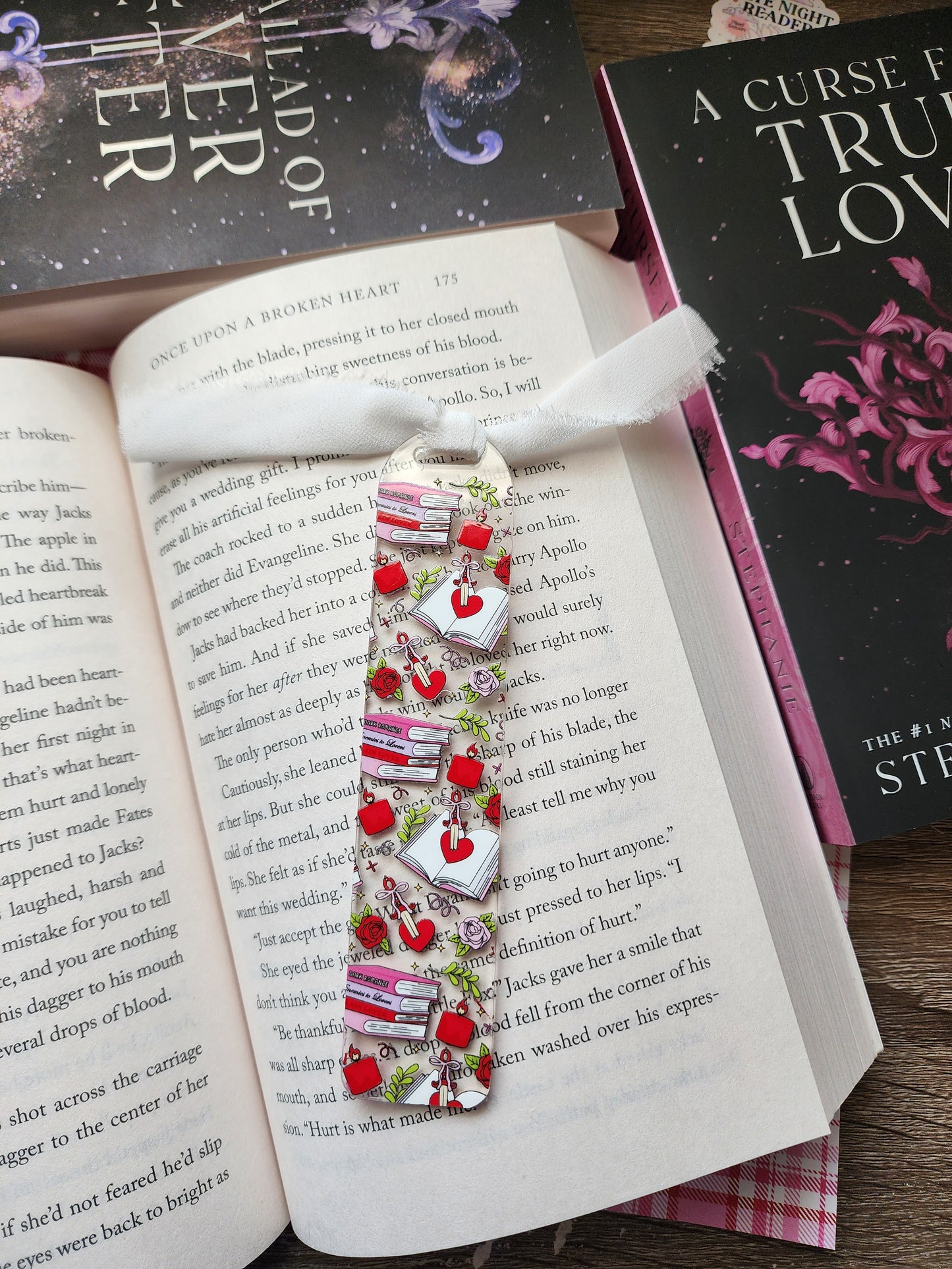 Enemies to Lovers Acrylic Bookmark|Bookish| Bookmark| Cute Bookmark| Book Lover Bookmark| Gifts for Book Lover| Books|Book Accessories|Bookish|