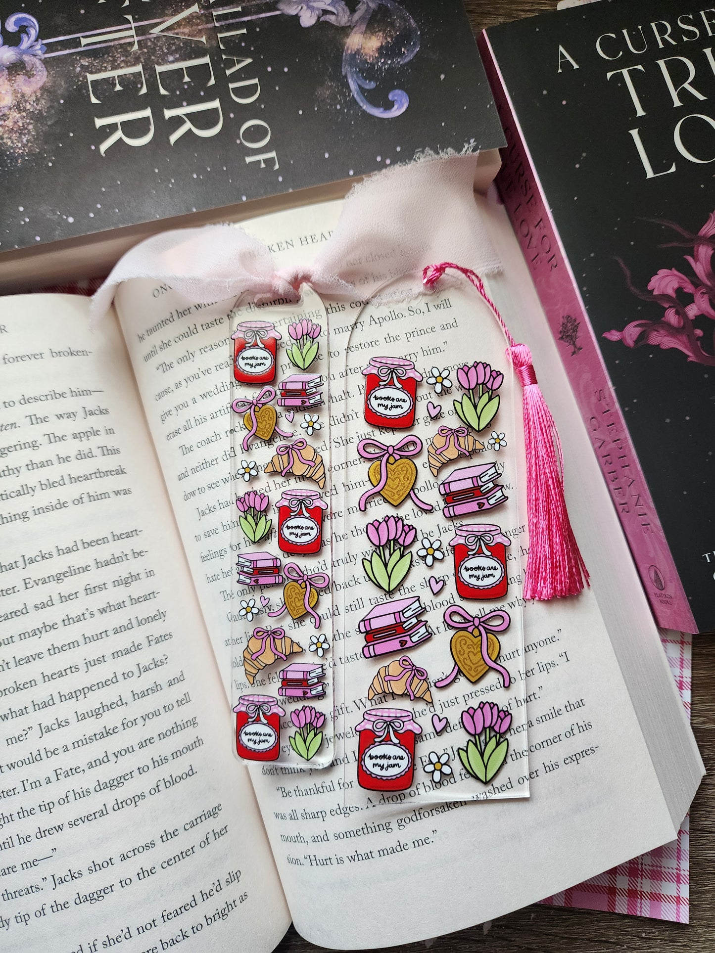 Books are my Jam Acrylic Bookmark|Bookish| Bookmark| Cute Bookmark| Book Lover Bookmark| Gifts for Book Lover| Books|Book Accessories|Bookish|
