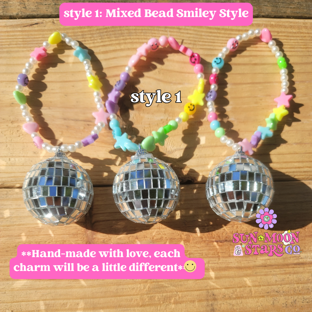 Disco Ball Car Charms