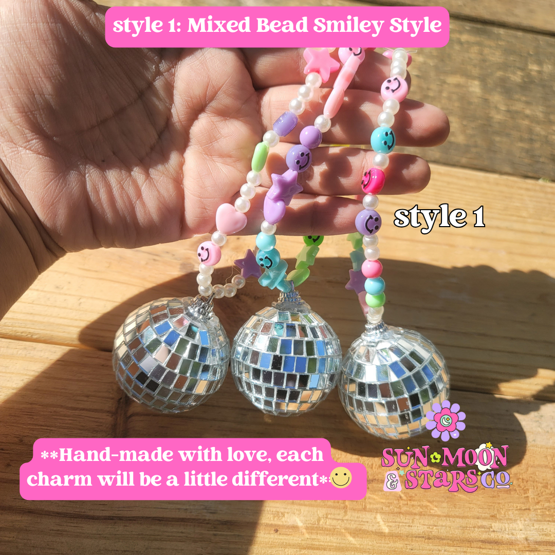 Disco Ball Car Charms