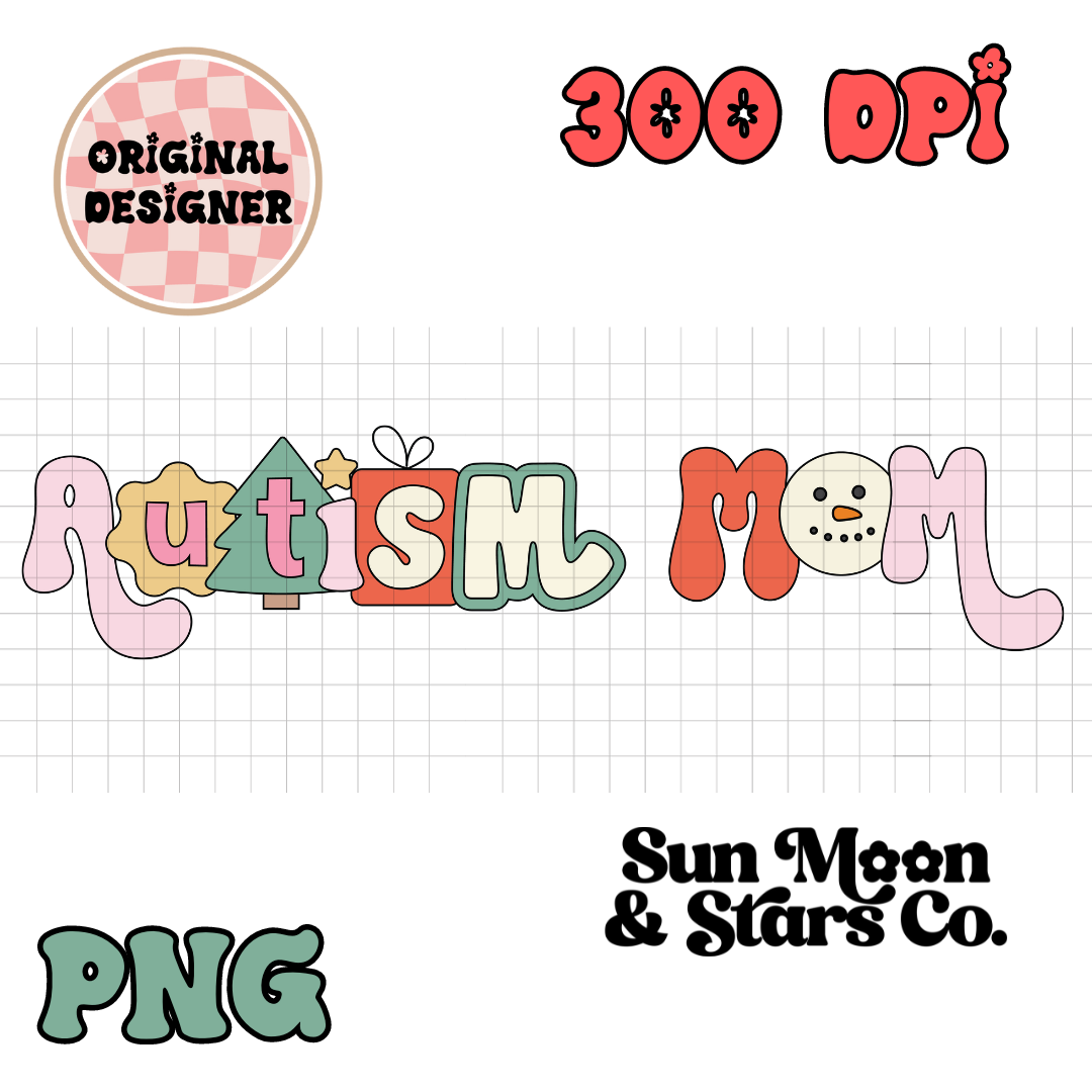 Autism Mom PNG