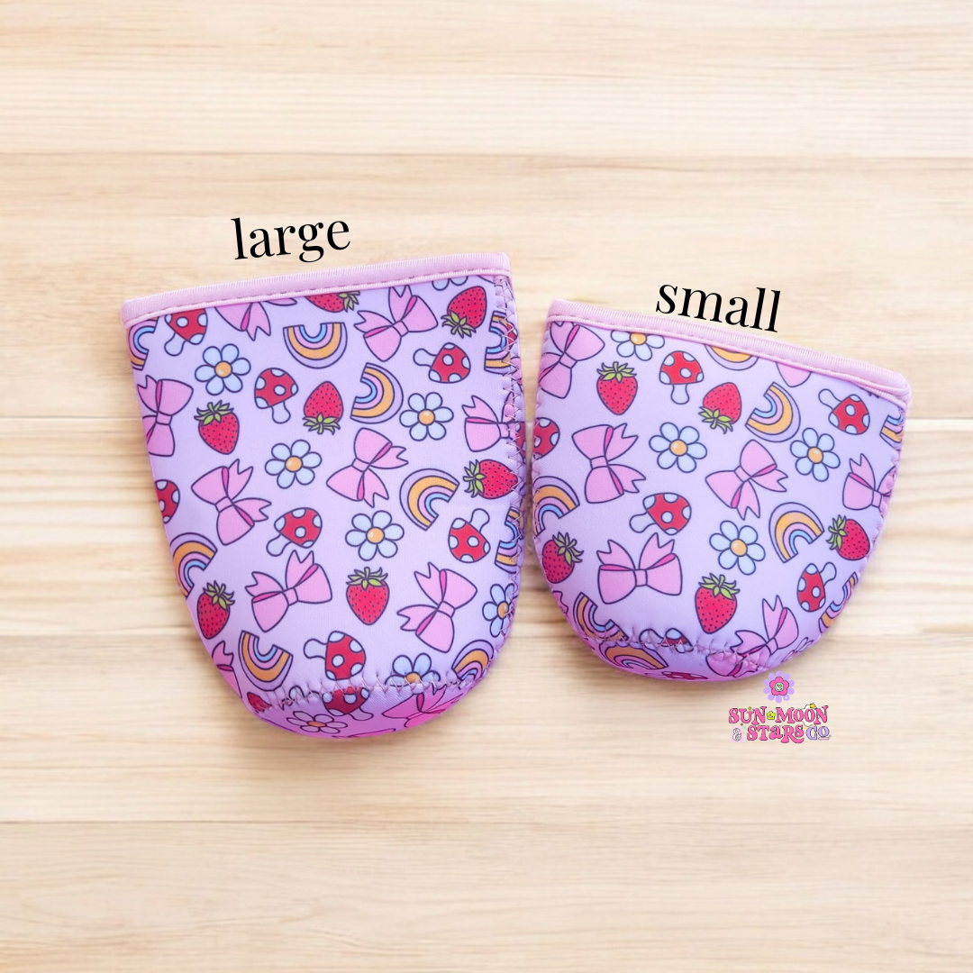 Strawberry Bows Cup Sleeve