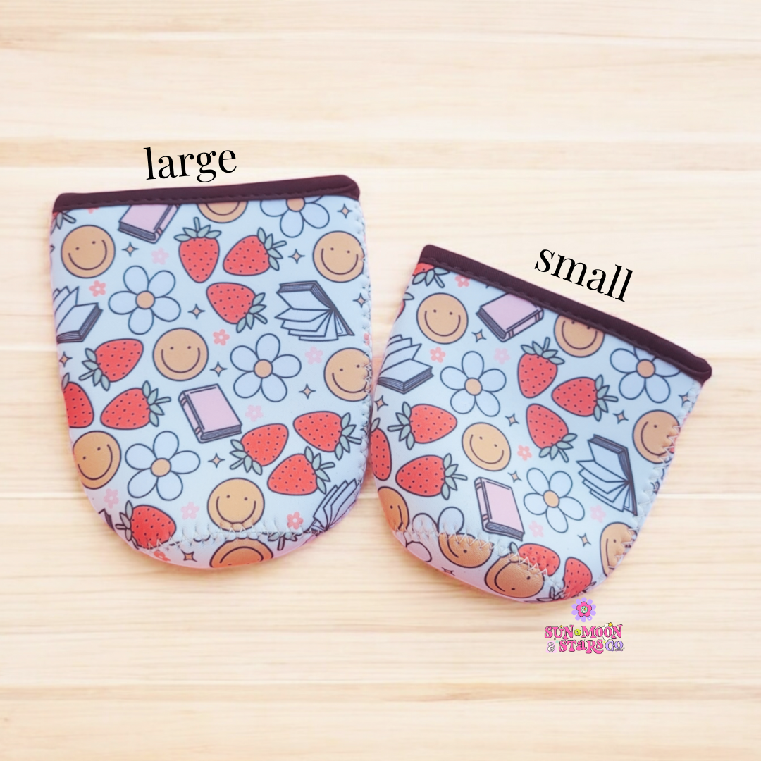 Books & Strawberries Cup Sleeve