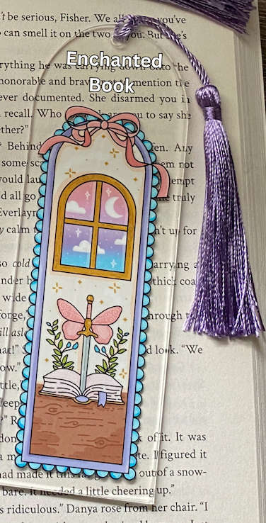Enchanted Bookmarks| Acrylic Bookmark| Beach Days| Bookish| Bookmark| Cute Bookmark| Book Lover Bookmark| Gifts for Book Lover| Books|Book Accessories|Bookish|