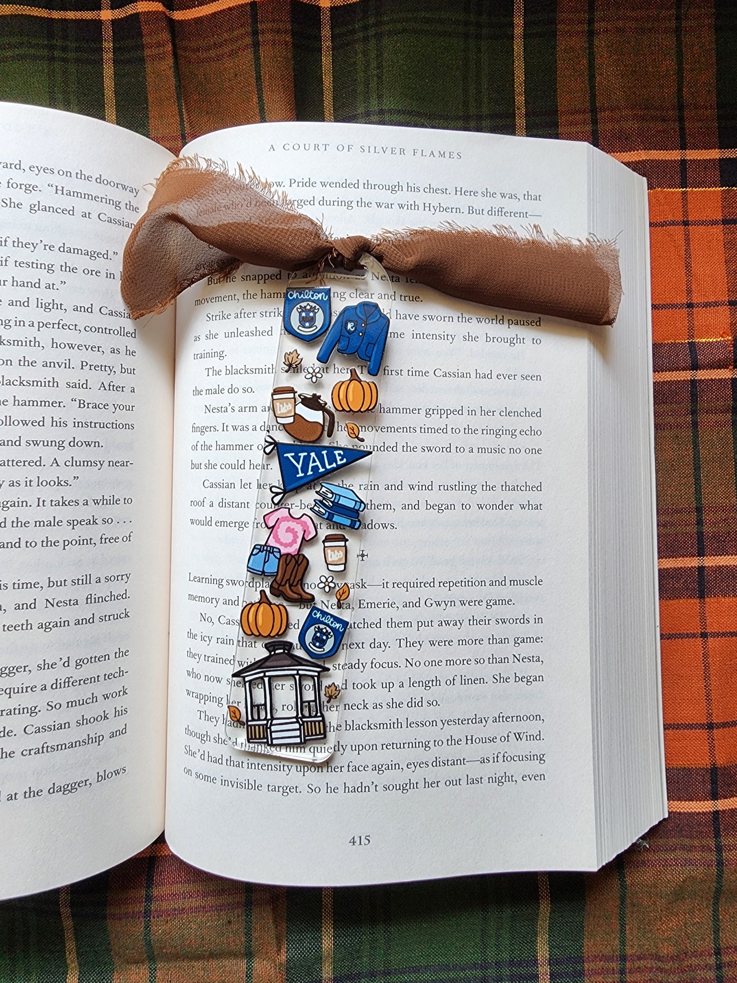 Gilmore Girls Autumn Acrylic Bookmark| Yale| Bookish| Bookmark| Cute Bookmark| Book Lover Bookmark| Gifts for Book Lover| Books|Book Accessories|Bookish|
