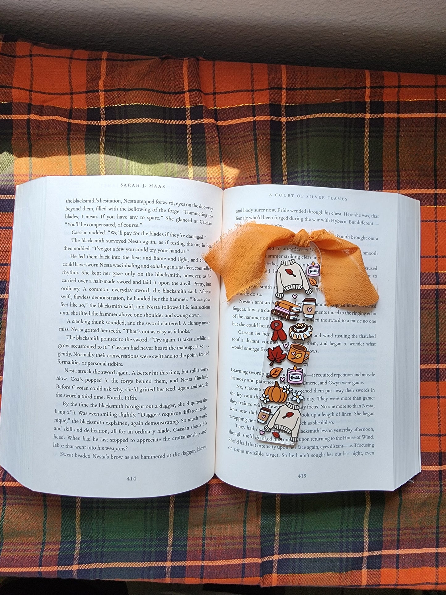 Cozy Autumn Bookish Acrylic Bookmark| Gilmore Girls|Pumpkin| Cinnamon Roll|Bookish| Bookmark| Cute Bookmark| Book Lover Bookmark| Gifts for Book Lover| Books|Book Accessories|Bookish|