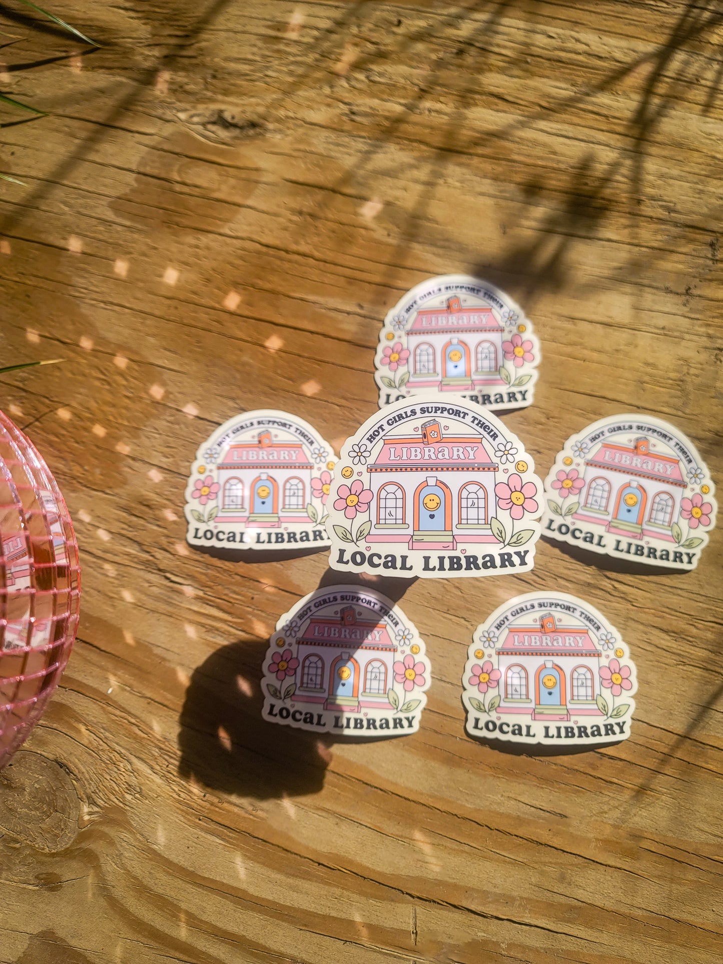 Hot Girls Support their Local Library Vinyl Sticker| Bookish Sticker