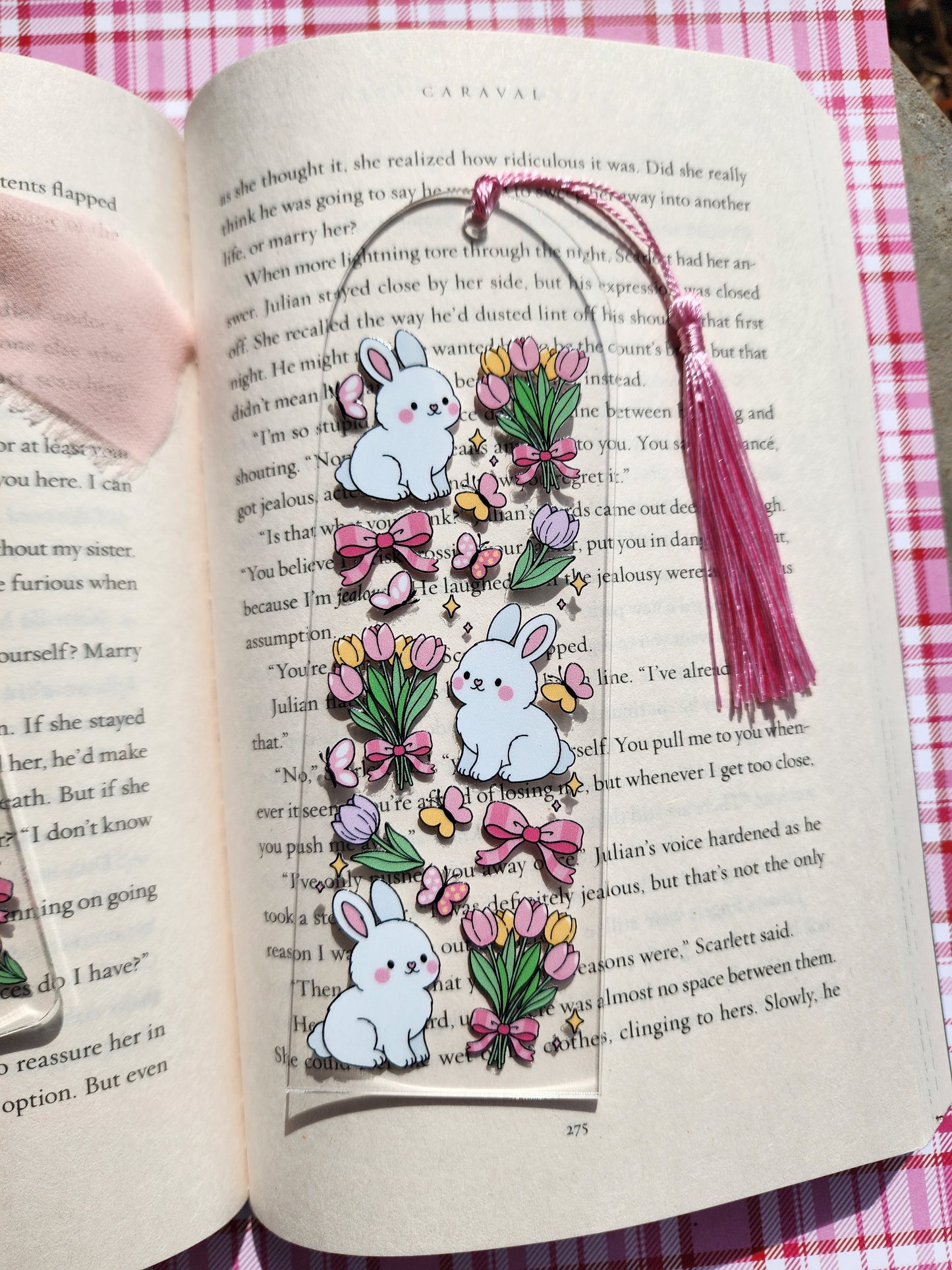 Spring Bunny Bookmarks| Spring Honey Bear|Acrylic Bookmark| Bookish| Bookmark| Cute Bookmark| Book Lover Bookmark| Gifts for Book Lover| Books|Book Accessories|Bookish|