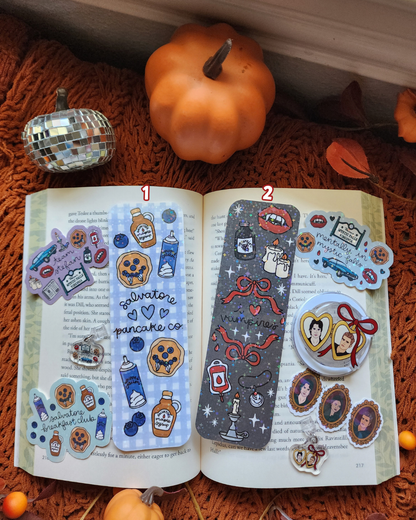 TVD Paper Bookmark| Salvatore Brothers| Pancakes|Mystic Falls|Acrylic Bookmark| Bookish| Bookmark| Cute Bookmark| Book Lover Bookmark| Gifts for Book Lover| Books|Book Accessories|Bookish|
