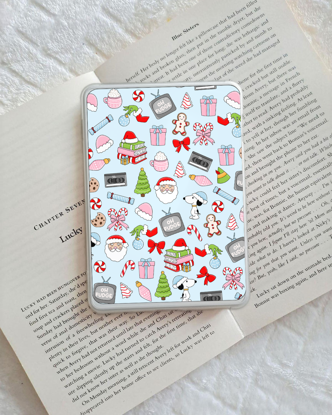 Holiday Kindle Inserts|E-reader Case Insert| Sparkly e-reader insert| Holographic e-reader insert| e-reader Accessories