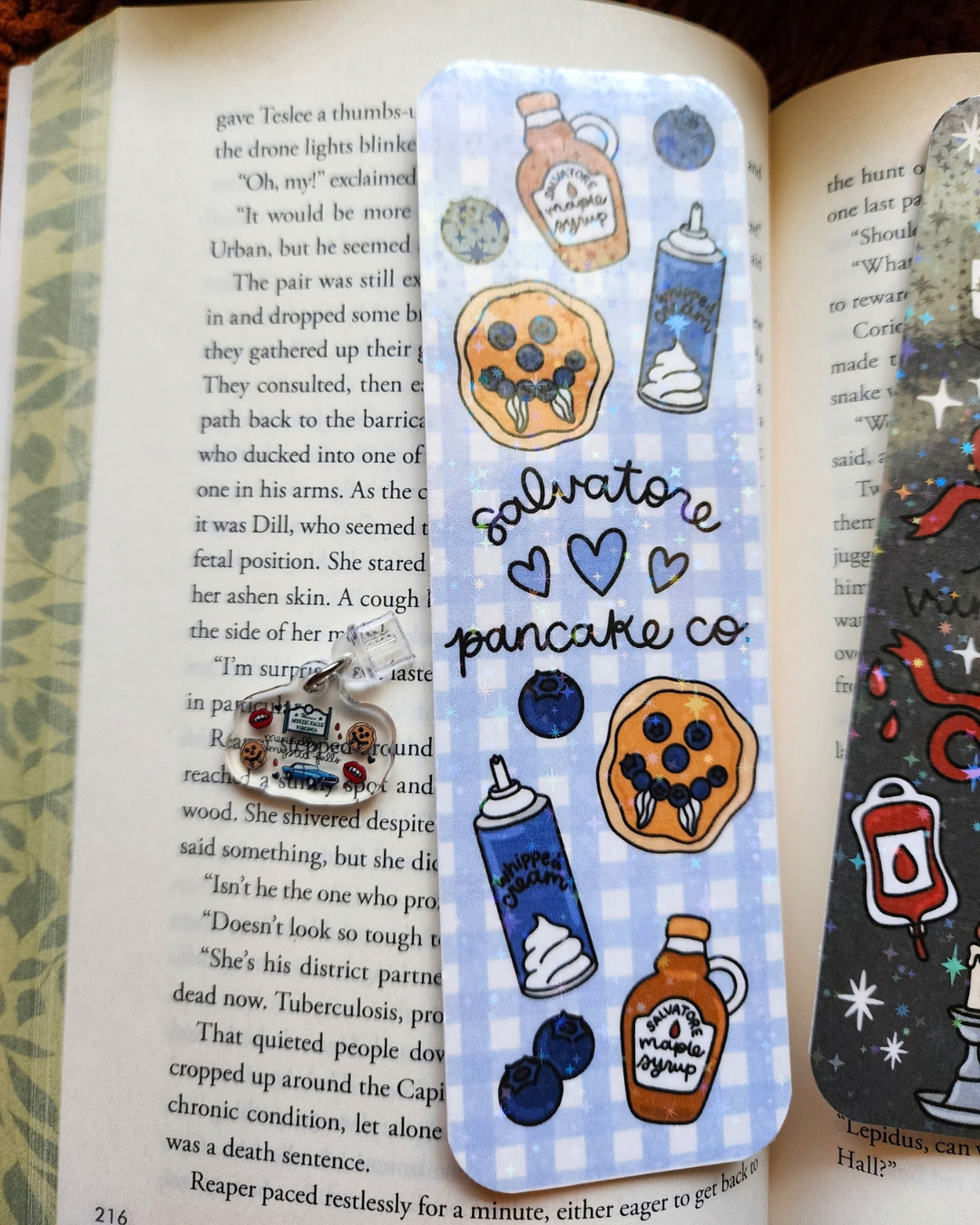 TVD Paper Bookmark| Salvatore Brothers| Pancakes|Mystic Falls|Acrylic Bookmark| Bookish| Bookmark| Cute Bookmark| Book Lover Bookmark| Gifts for Book Lover| Books|Book Accessories|Bookish|