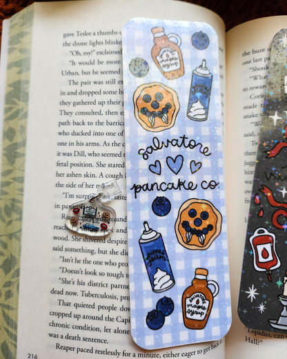 TVD Paper Bookmark| Salvatore Brothers| Pancakes|Mystic Falls|Acrylic Bookmark| Bookish| Bookmark| Cute Bookmark| Book Lover Bookmark| Gifts for Book Lover| Books|Book Accessories|Bookish|