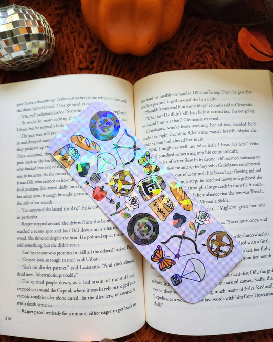 Hunger Games Paper Bookmark| Real or Not Real?| Katniss| Peeta|Sunrise on the Reaping|Ballad of Songbirds and Snakes|Bookish| Bookmark| Cute Bookmark| Book Lover Bookmark| Gifts for Book Lover| Books|Book Accessories|Bookish|