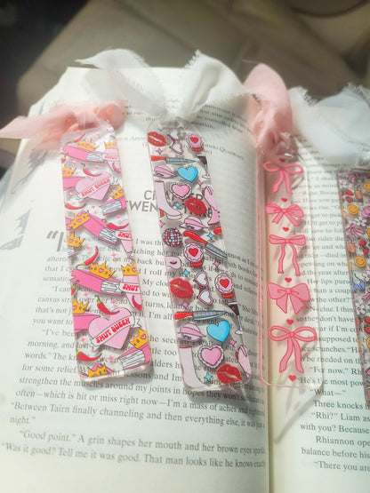 Smut Queen Bookmark| Banned Books Lover| Spicy Books Lover|Cute Spring Book Lover Bookish Coquette |Acrylic Bookmark