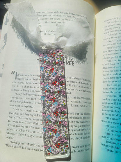 Lucky Cowgirl Bookmark| Romance Book Lover| Spicy Books Lover|Cute Spring Book Lover Bookish Coquette |Acrylic Bookmark