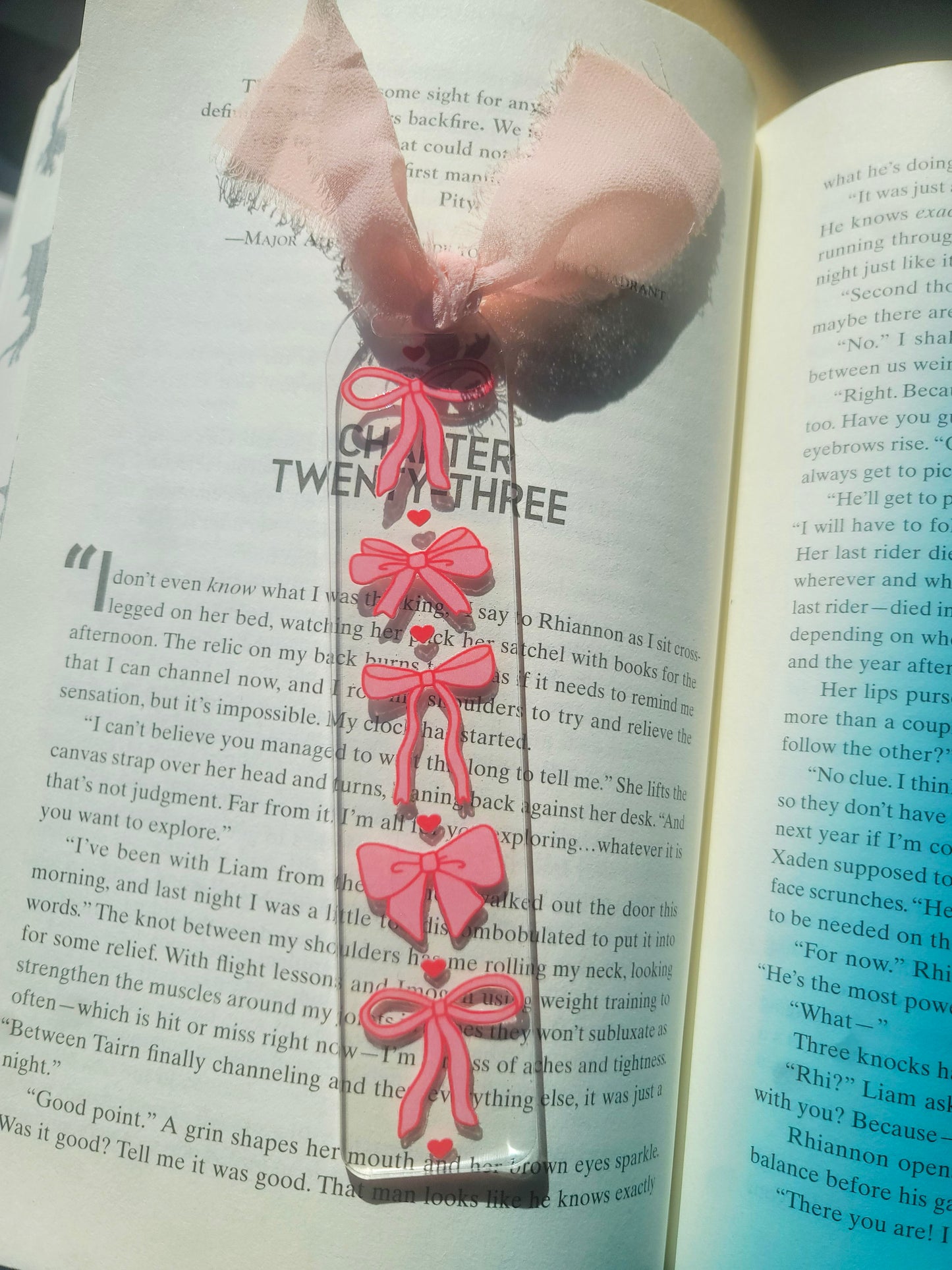 Bows Coquette Bookmark| Iced Coffee|Romance Book Lover| Spicy Books Lover|Cute Spring Book Lover Bookish Coquette |Acrylic Bookmark (Copy)