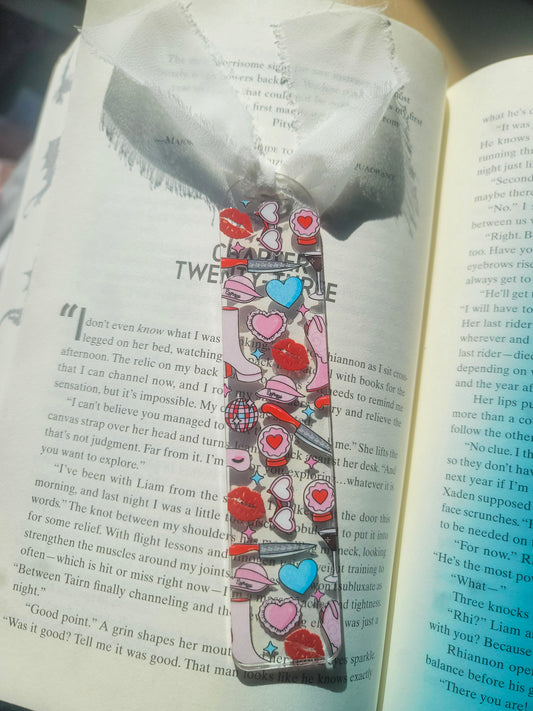 Short and Sweet Bookmark| Romance Book Lover| Spicy Books Lover|Cute Spring Book Lover Bookish Coquette |Acrylic Bookmark