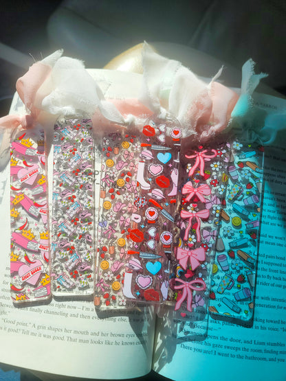 Smut Queen Bookmark| Banned Books Lover| Spicy Books Lover|Cute Spring Book Lover Bookish Coquette |Acrylic Bookmark