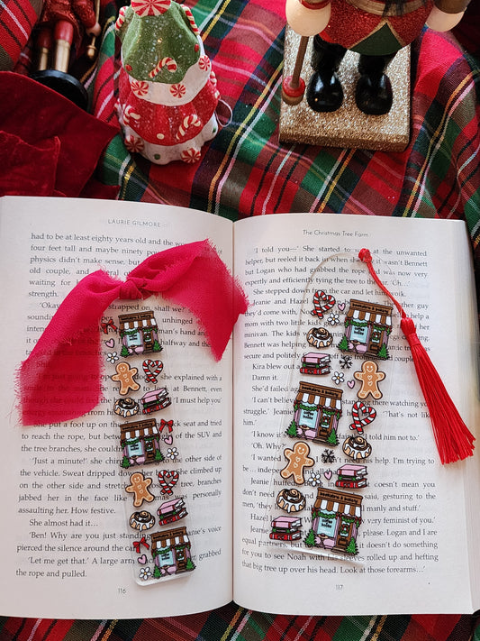 Gingy Bookstore Acrylic Bookmark| Holiday|Christmas|Bookish| Bookmark| Cute Bookmark| Book Lover Bookmark| Gifts for Book Lover| Books|Book Accessories|Bookish|