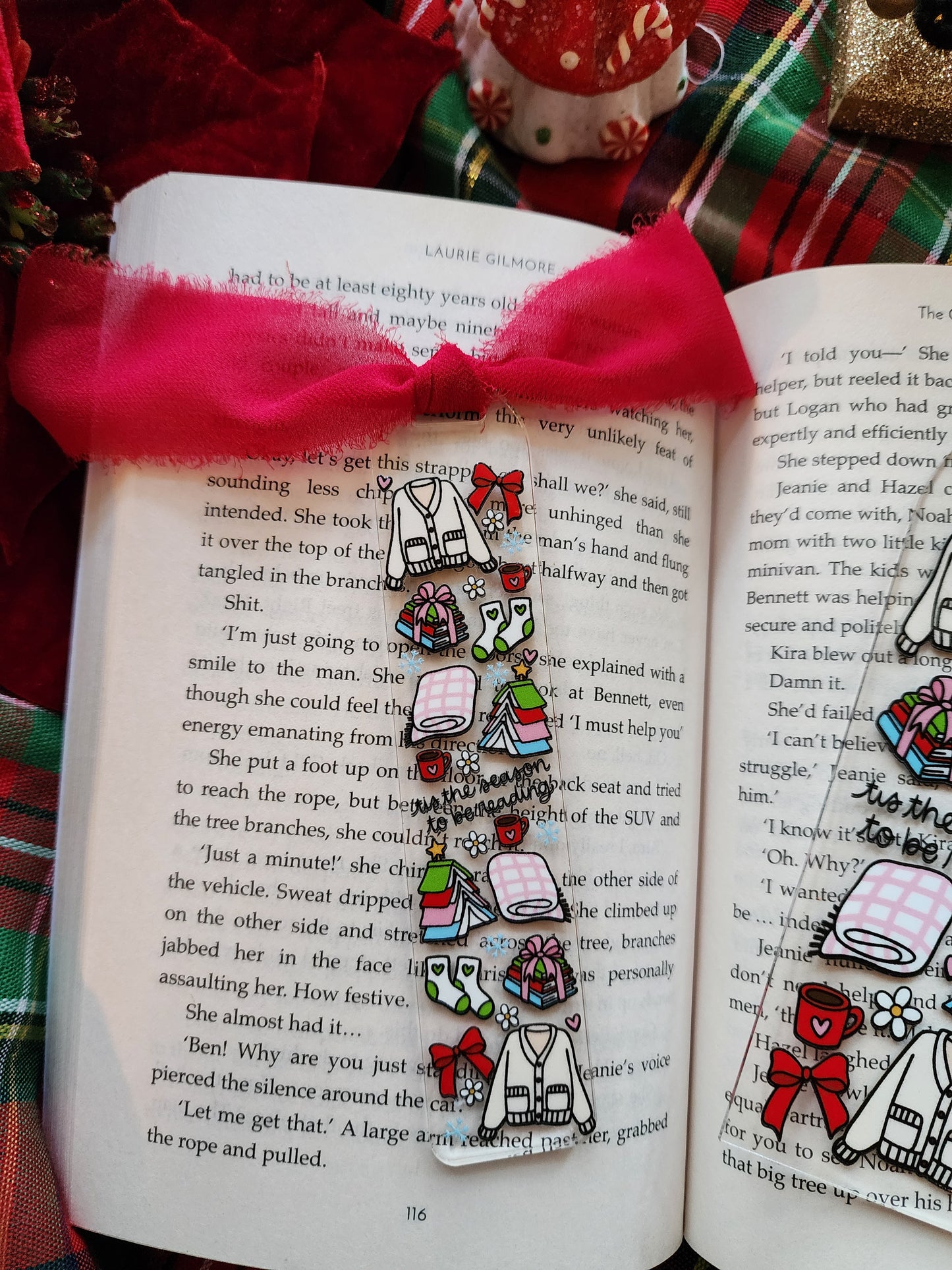 Tis' the Season to be Reading Acrylic Bookmark| Holiday|Christmas|Bookish| Bookmark| Cute Bookmark| Book Lover Bookmark| Gifts for Book Lover| Books|Book Accessories|Bookish|