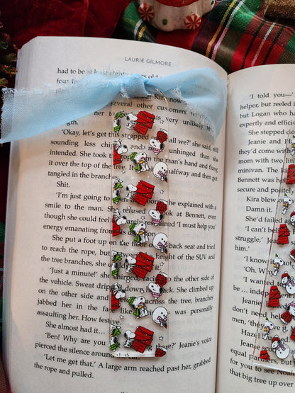 Winter Beagle Acrylic Bookmark| Holiday|Christmas|Bookish| Bookmark| Cute Bookmark| Book Lover Bookmark| Gifts for Book Lover| Books|Book Accessories|Bookish|