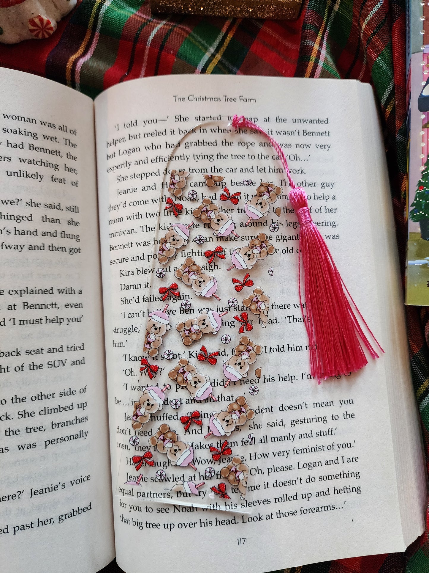 Bearista Acrylic Bookmark| Holiday|Christmas|Bookish| Bookmark| Cute Bookmark| Book Lover Bookmark| Gifts for Book Lover| Books|Book Accessories|Bookish|