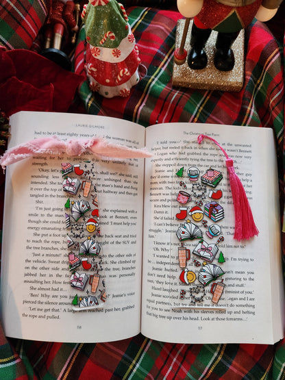 Bookish Christmas Acrylic Bookmark| Holiday|Christmas|Bookish| Bookmark| Cute Bookmark| Book Lover Bookmark| Gifts for Book Lover| Books|Book Accessories|Bookish|