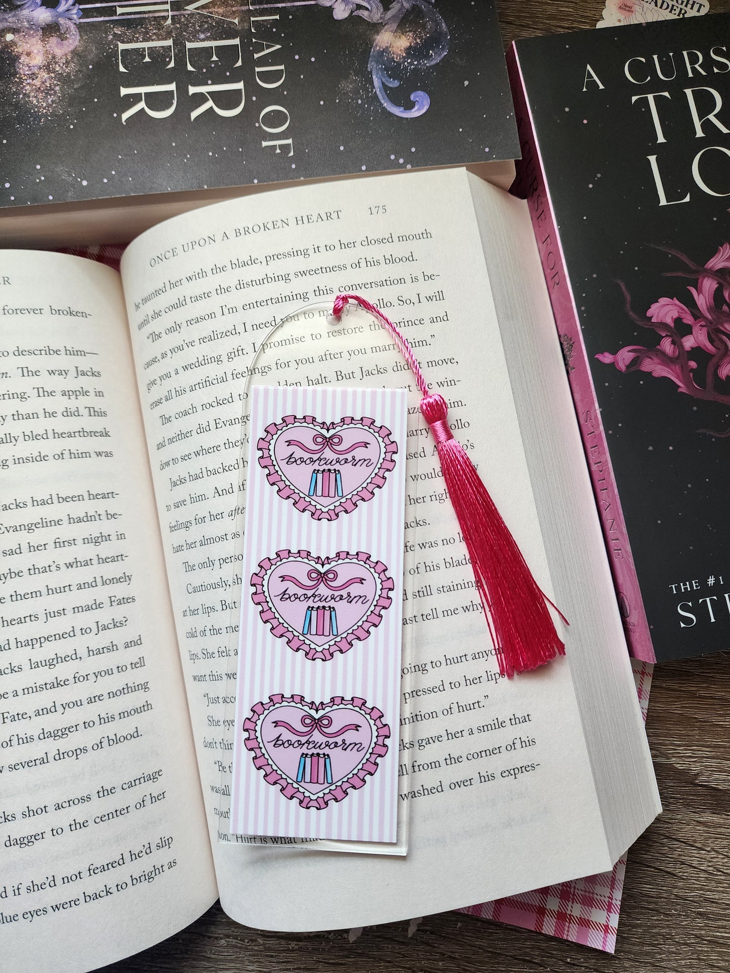 Bookworm Acrylic Bookmark|Bookish| Bookmark| Cute Bookmark| Book Lover Bookmark| Gifts for Book Lover| Books|Book Accessories|Bookish|
