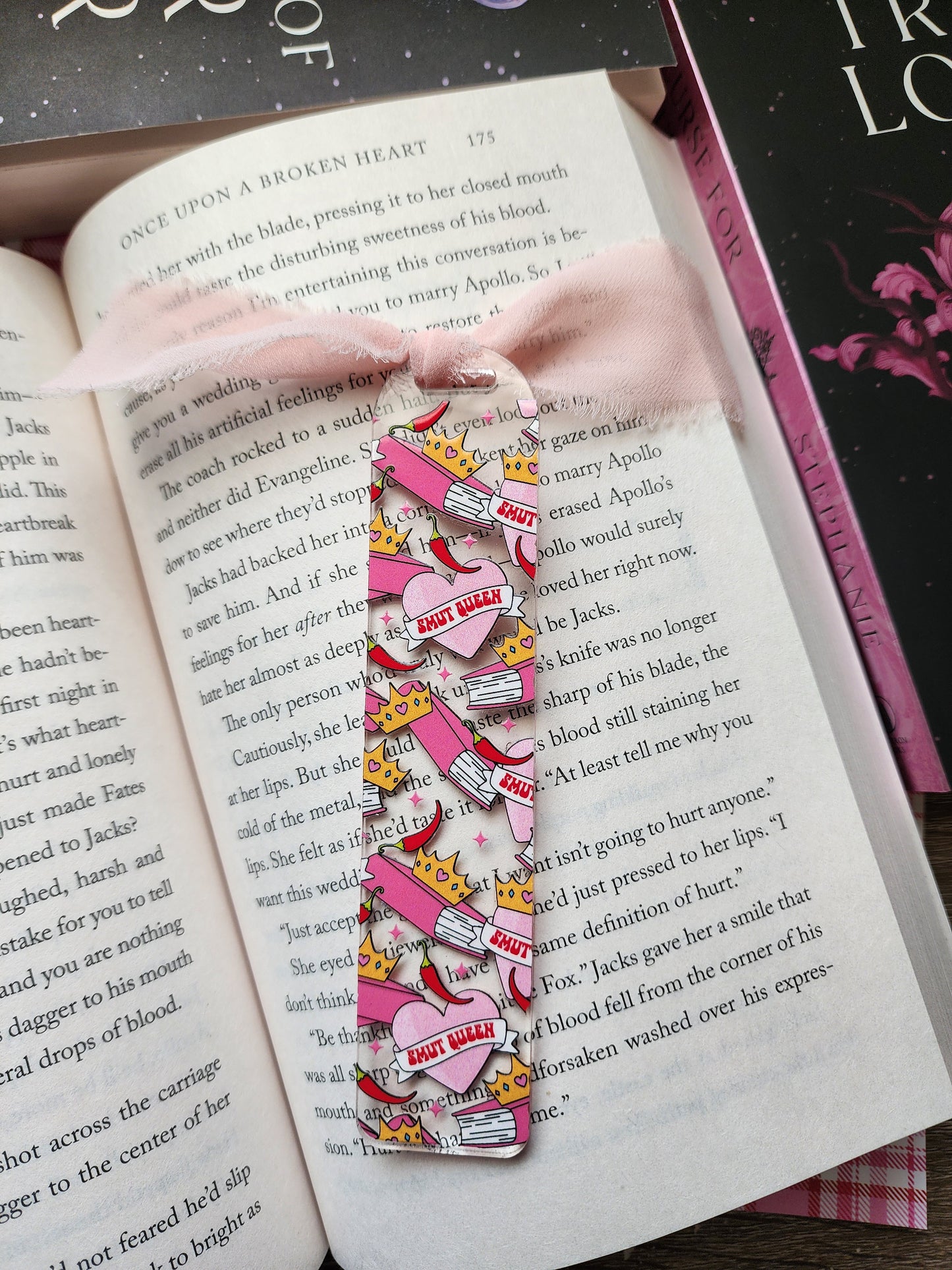 Smut Queen Acrylic Bookmark|Bookish| Bookmark| Cute Bookmark| Book Lover Bookmark| Gifts for Book Lover| Books|Book Accessories|Bookish|
