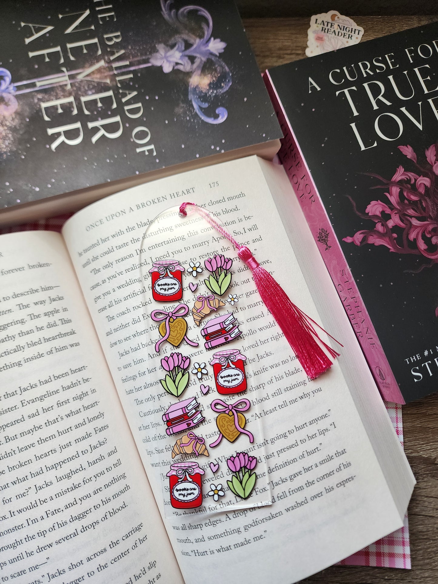 Books are my Jam Acrylic Bookmark|Bookish| Bookmark| Cute Bookmark| Book Lover Bookmark| Gifts for Book Lover| Books|Book Accessories|Bookish|