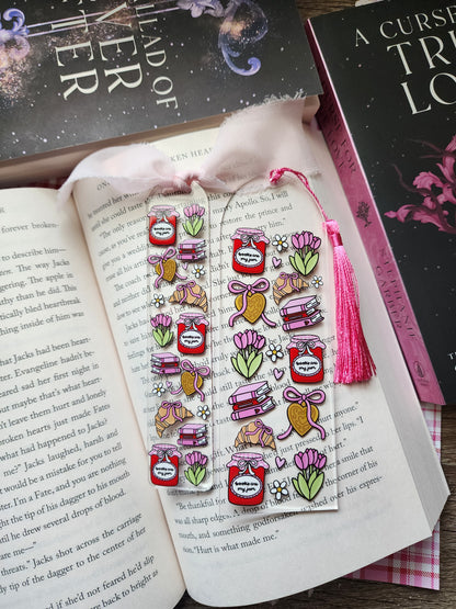 Books are my Jam Acrylic Bookmark|Bookish| Bookmark| Cute Bookmark| Book Lover Bookmark| Gifts for Book Lover| Books|Book Accessories|Bookish|