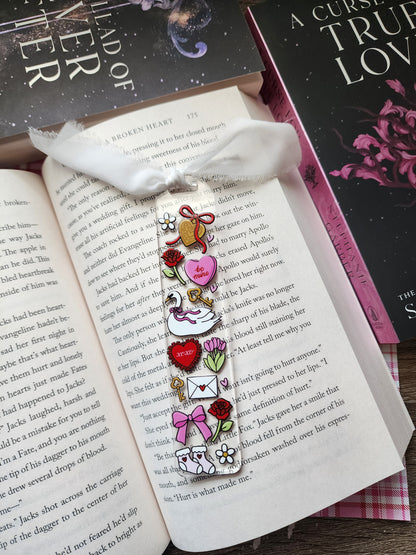 Be Mine Swan Acrylic Bookmark|Bookish| Bookmark| Cute Bookmark| Book Lover Bookmark| Gifts for Book Lover| Books|Book Accessories|Bookish|
