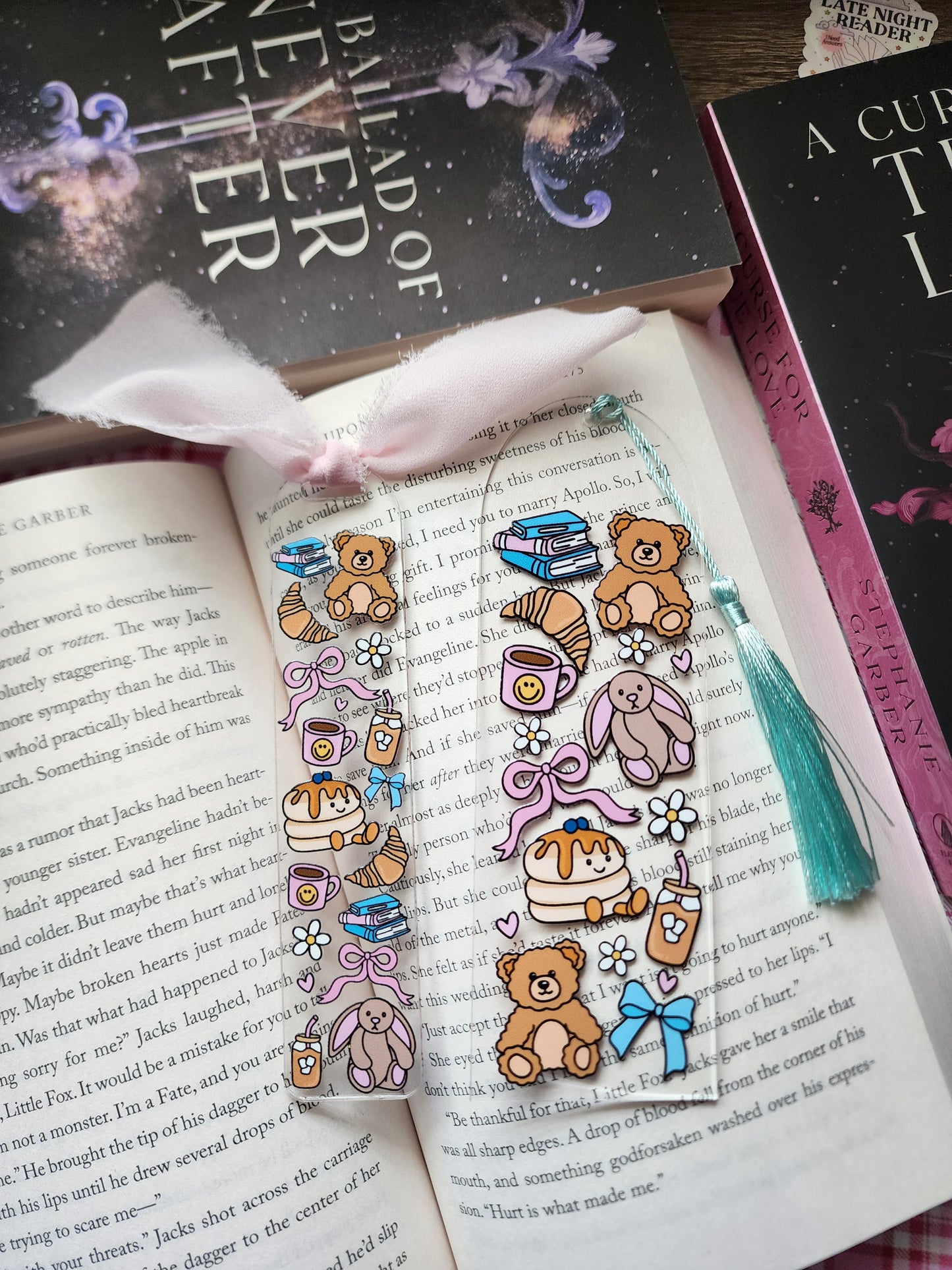 Girly Trinkets Acrylic Bookmark|Bookish| Bookmark| Cute Bookmark| Book Lover Bookmark| Gifts for Book Lover| Books|Book Accessories|Bookish|