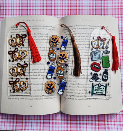 TVD Bookmarks| Salvatore Brothers| Pancakes|Mystic Falls|Acrylic Bookmark| Bookish| Bookmark| Cute Bookmark| Book Lover Bookmark| Gifts for Book Lover| Books|Book Accessories|Bookish|
