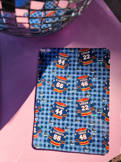 Off Campus Briar Hockey Boys Jersey Kindle Insert| Kobo Insert| E-reader Case Insert| Sparkly e-reader insert| Holographic e-reader insert| e-reader Accessories