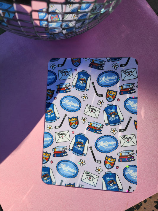 Briar University Hockey Kindle Insert| Kobo Insert| E-reader Case Insert| Sparkly e-reader insert| Holographic e-reader insert| e-reader Accessories