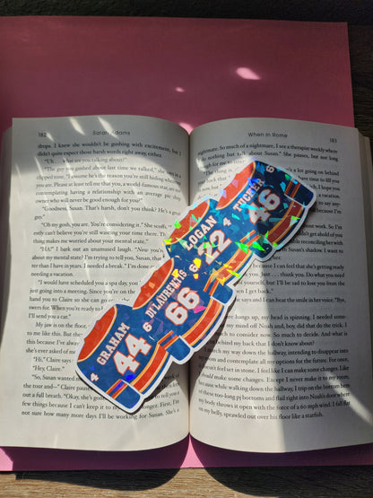 Off Campus Briar University Hockey| Jersey|Sparkly bookmark| Holographic bookmark| book accessories