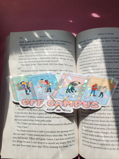 Off Campus Briar University Hockey| Jersey|Sparkly bookmark| Holographic bookmark| book accessories