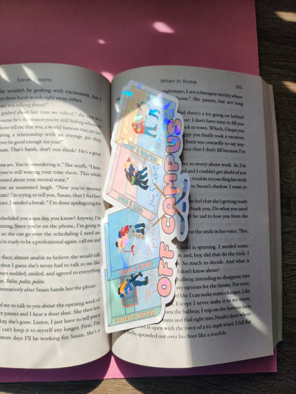 Off Campus Briar University Hockey| Jersey|Sparkly bookmark| Holographic bookmark| book accessories