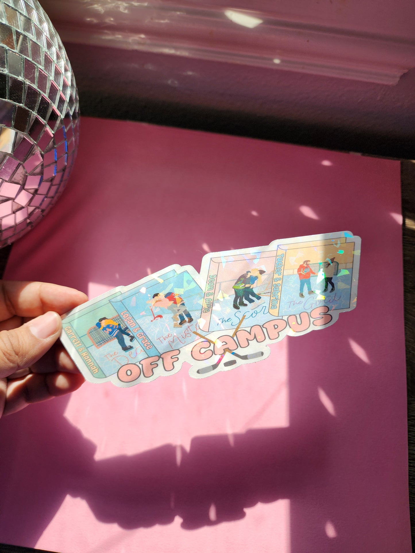 Off Campus Briar University Hockey| Jersey|Sparkly bookmark| Holographic bookmark| book accessories