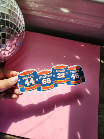 Off Campus Briar University Hockey| Jersey|Sparkly bookmark| Holographic bookmark| book accessories