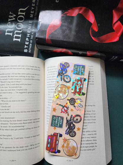 Twilight| New Moon| Forks| Cullens|Vampires|Sparkly bookmark| Holographic bookmark| book accessories