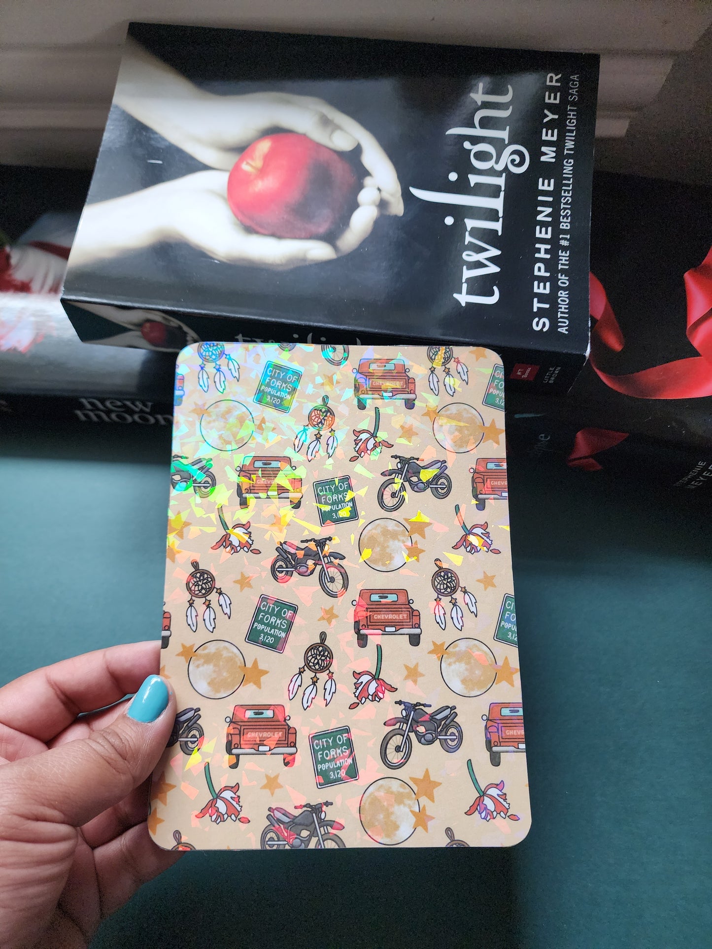 Twilight| New Moon| Forks| Cullens|Vampires Kindle Insert| Kobo Insert| E-reader Case Insert| Sparkly e-reader insert| Holographic e-reader insert| e-reader Accessories