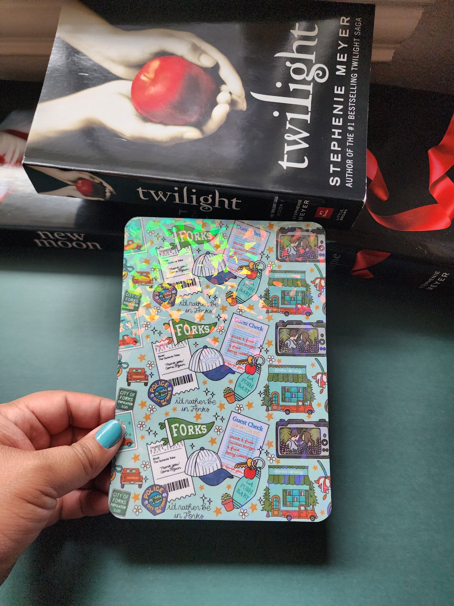 Twilight| New Moon| Forks| Cullens|Vampires Kindle Insert| Kobo Insert| E-reader Case Insert| Sparkly e-reader insert| Holographic e-reader insert| e-reader Accessories