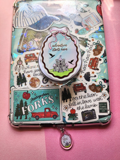 Adventure Starts Here E-reader Dust Plug|E-reader Accessories| Kindle| Koba| Dragon| Castle