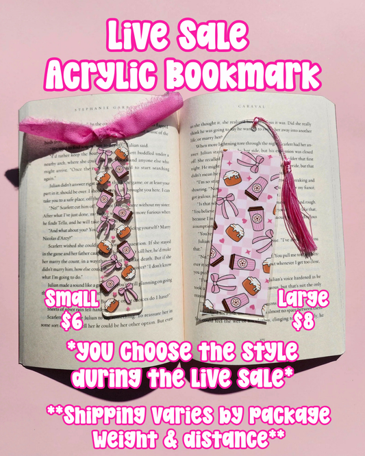 Live Sale Acrylic Bookmark| Holographic bookmark| book accessories